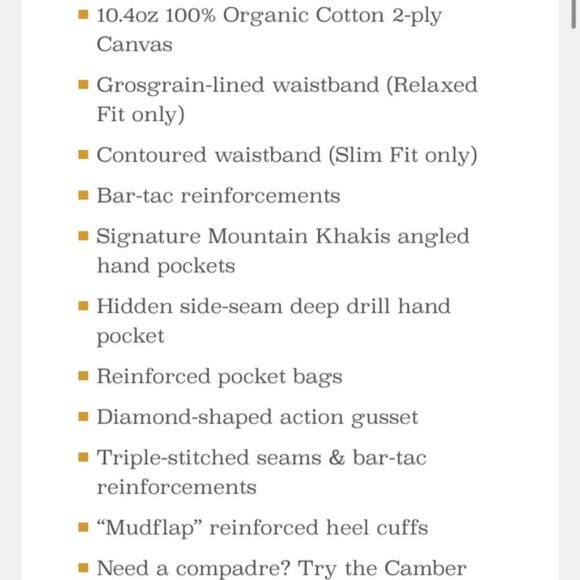 MOUNTAIN KHAKIS Relaxed Fit Original Mountain Canvas Rugged Work Pant Sz 35 x 32 - Picture 2 of 8